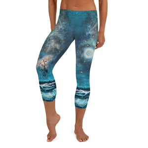 Owl Spirit Capri Leggings