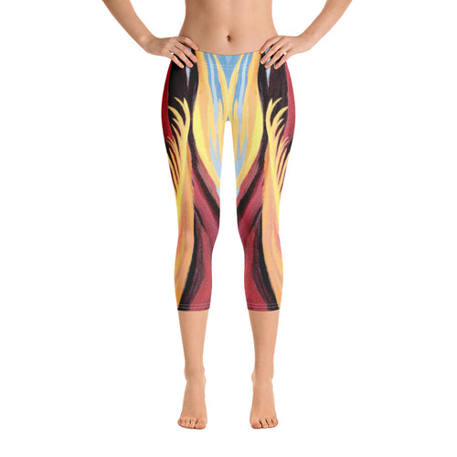 Ignite the Fire - Capri Leggings