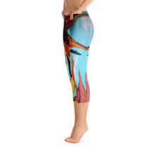 Load image into Gallery viewer, Sunflower Skies - Capri Leggings