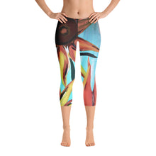 Load image into Gallery viewer, Sunflower Skies - Capri Leggings