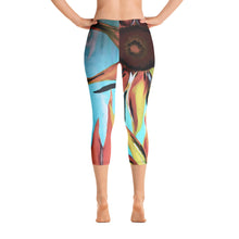 Load image into Gallery viewer, Sunflower Skies - Capri Leggings