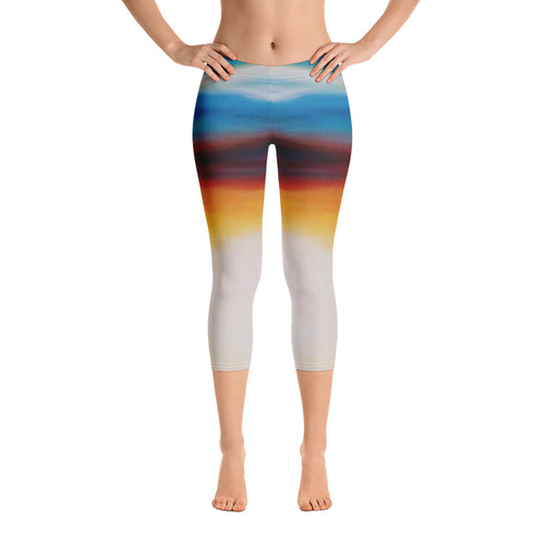 California Sunset - Capri Leggings