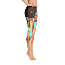 Load image into Gallery viewer, Sunflower Skies - Capri Leggings